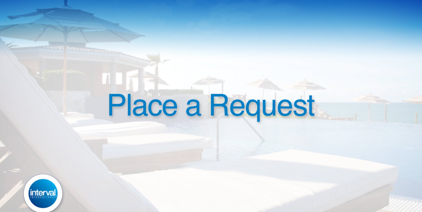 Interval Weeks - Place a Request